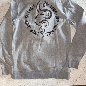 Vans Gray Sweatshirt with Snake Design